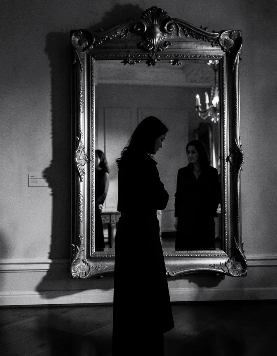 Silhouette face à un miroir, placeholder du chapitre final